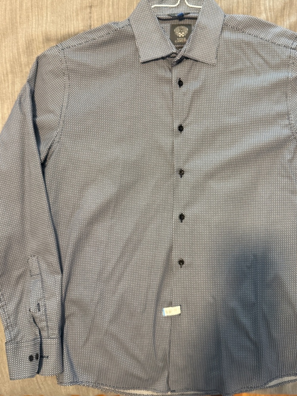 Vince Camuto Blue Micro Dot Dress Shirt